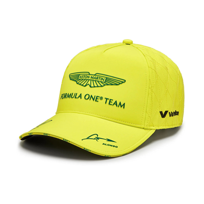 Tímová šiltovka Aston Martin Fernando Alonso Yellow