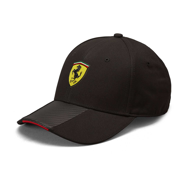Scuderia Ferrari Mens Carbon baseball cap black