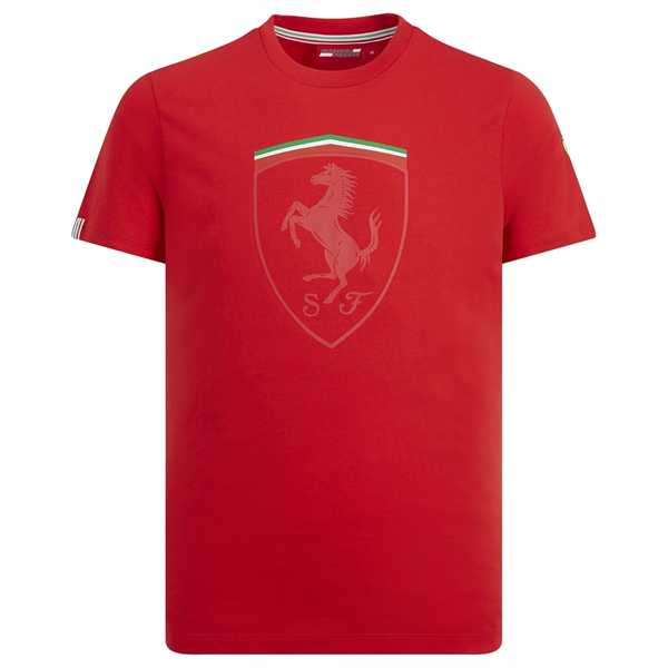 Tričko Scuderia Ferrari Shield červené