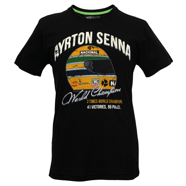Tričko Ayrton Senna T-Shirt Vintage World Champion