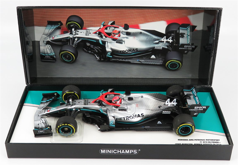 Minichamps Model Lewis Hamilton Mercedes F1 W10 EQ Monaco