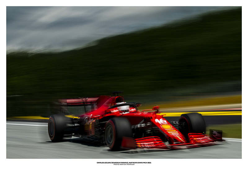 Plagát Charles Leclerc (Scuderia Ferrari), Veľká cena Rakúska 2021