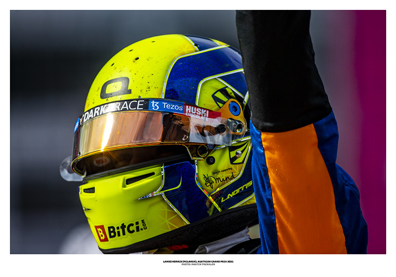 Plagát Lando Norris (McLaren), Veľká cena Rakúska 2021