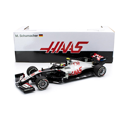 Minichamps model Mick Schumacher Haas F1 Team Test Drive Abu Dhabi 2020 1/18