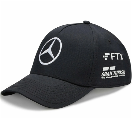 Tímová šiltovka AMG Mercedes Lewis Hamilton čierna