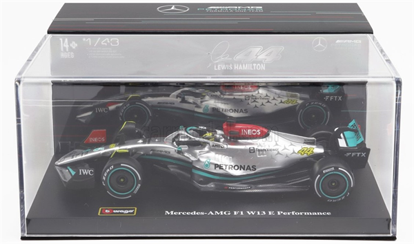 Bburago model Mercedes AMG F1 W13 E Performance 44 Lewis Hamilton F1 2022