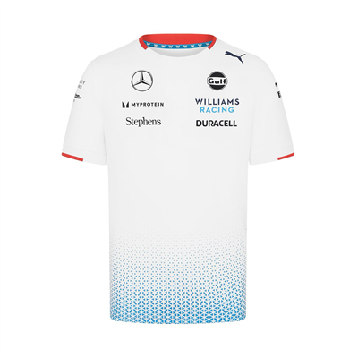 Tímové tričko Williams F1 Racing biele