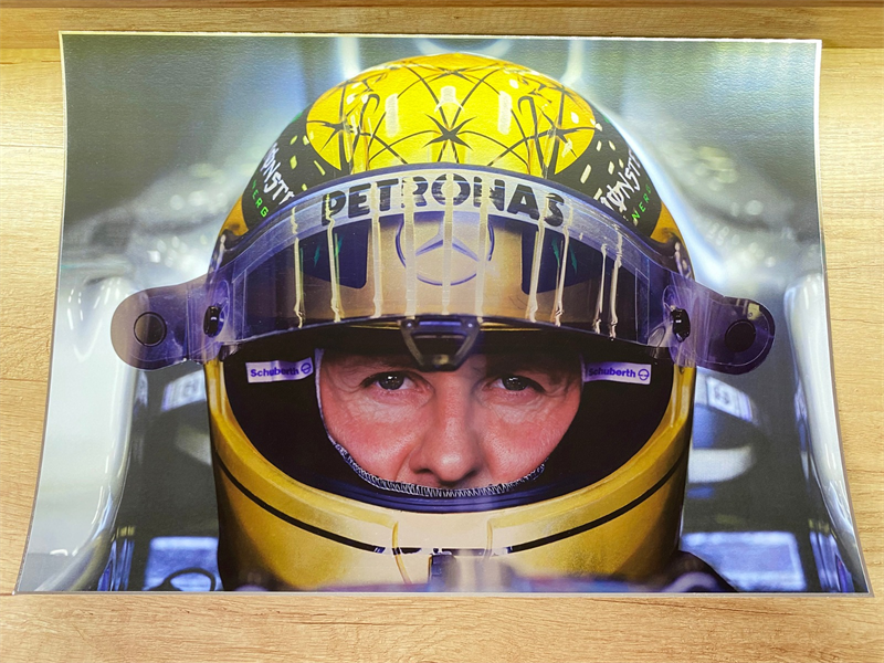Poster The Golden Helmet, Schumacher 30 years limited edition print